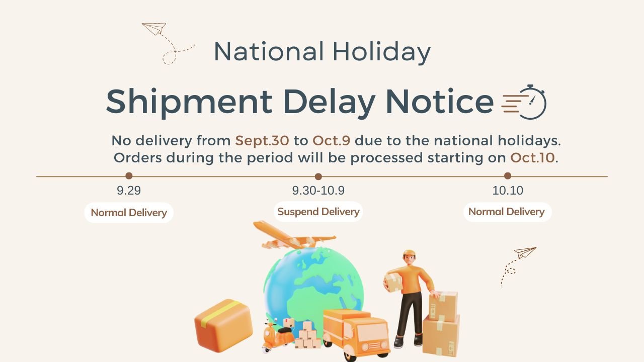 National Holiday Shipment Delay Notice - Unihertz